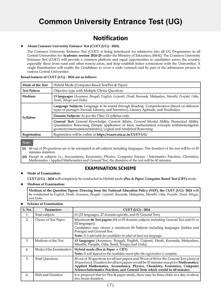 NTA CUET (UG) 10 Mock Test Papers Economics (For 2025 Exam) Oswaal Books and Learning Private Limited