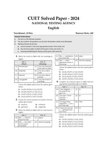 NTA CUET (UG) 10 Mock Test Papers English (For 2025 Exam) Oswaal Books and Learning Private Limited