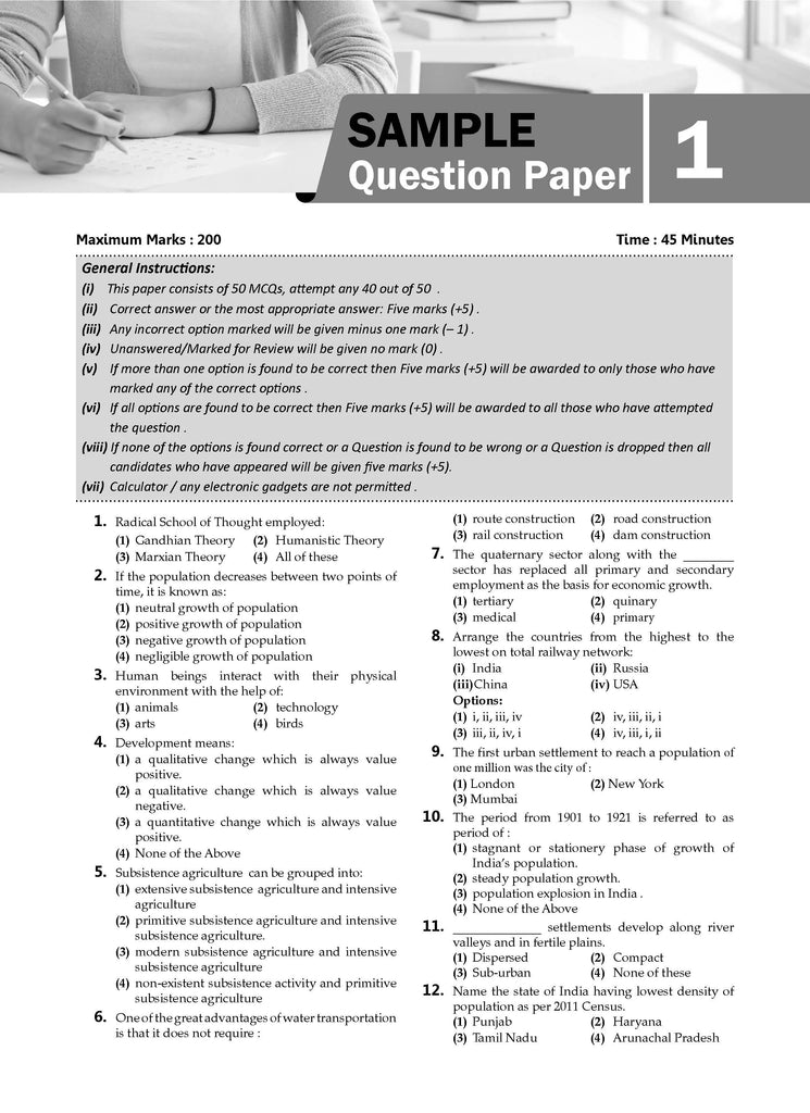 NTA CUET (UG) 10 Mock Test Papers Geography (For 2025 Exam) Oswaal Books and Learning Private Limited