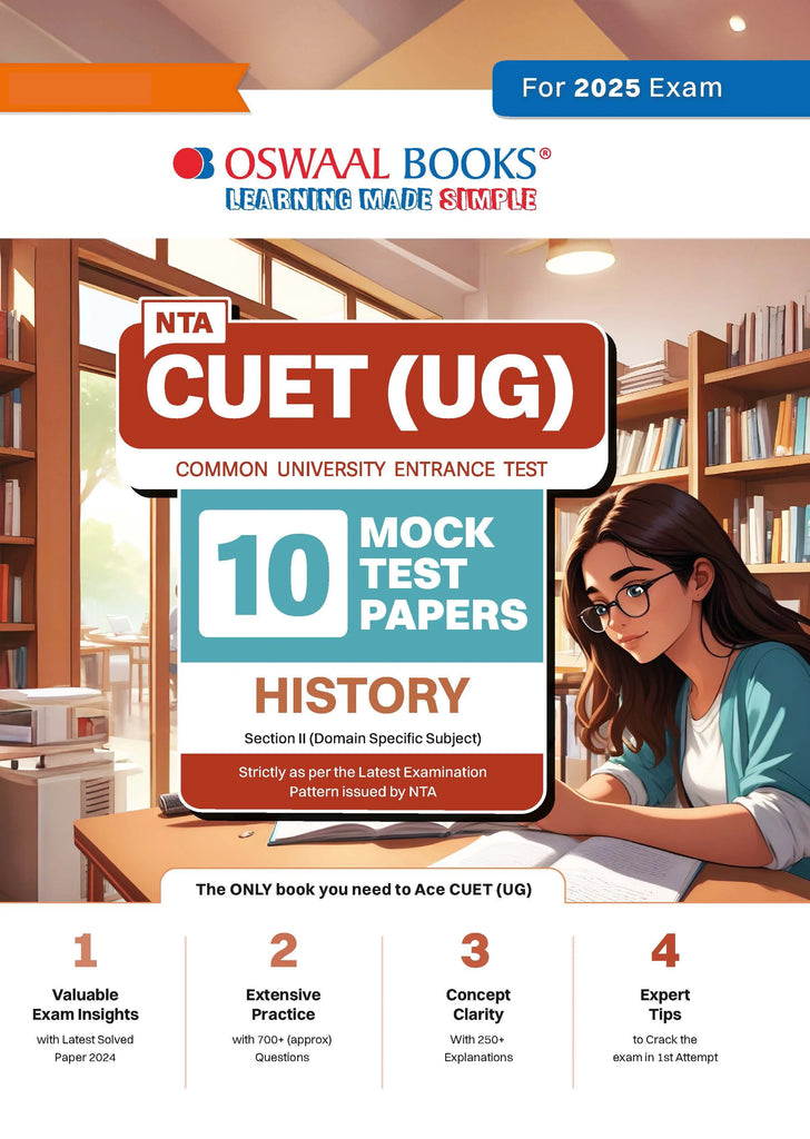 NTA CUET (UG) 10 Mock Test Papers History (For 2025 Exam) Oswaal Books and Learning Private Limited