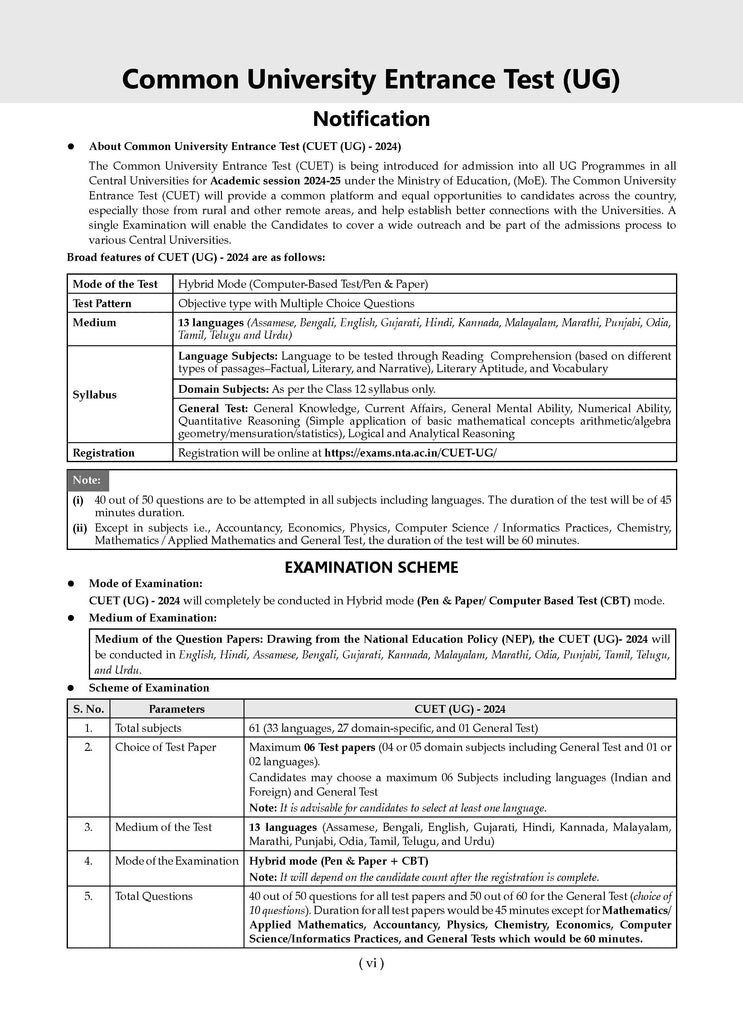 NTA CUET (UG) 10 Mock Test Papers Physics (For 2025 Exam) Oswaal Books and Learning Private Limited