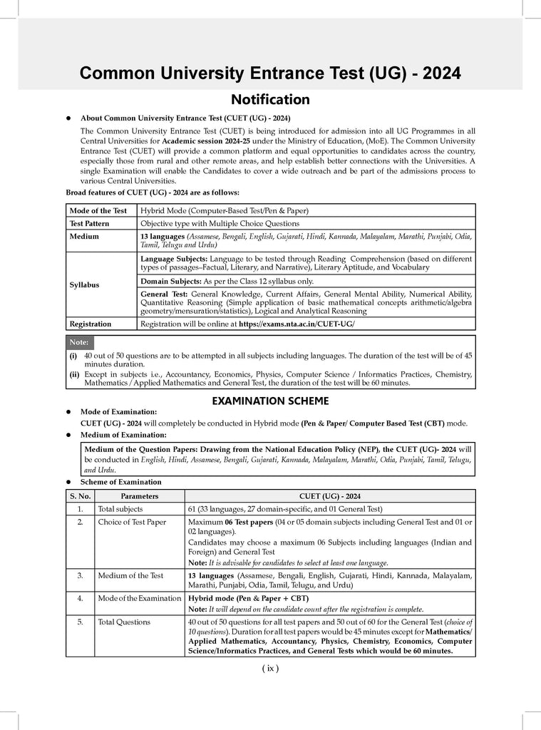 NTA CUET (UG) 10 Mock Test Papers Political Science (For 2025 Exam) Oswaal Books and Learning Private Limited