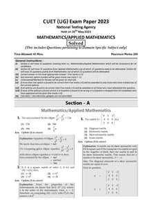NTA CUET (UG) 10 Mock Test Sample Question Papers Applied Maths/Mathematics (2024)