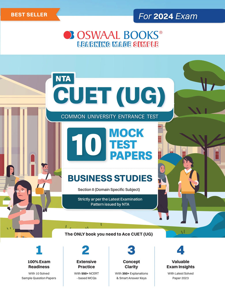 NTA CUET (UG) 10 Mock Test Sample Question Papers Business Studies | For 2024 Exams