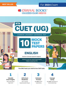NTA CUET (UG) 10 Mock Test Sample Question Papers English | For 2024 Exams
