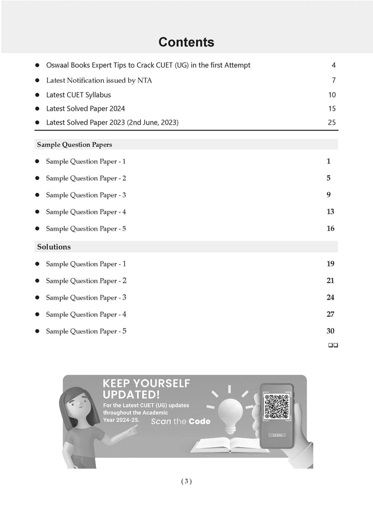 NTA CUET (UG) 5 Mock Test Papers Sociology (For 2025 Exam) Oswaal Books and Learning Private Limited