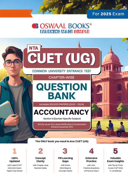 NTA CUET (UG) Chapterwise Question Bank Accountancy (For 2025 Exam)