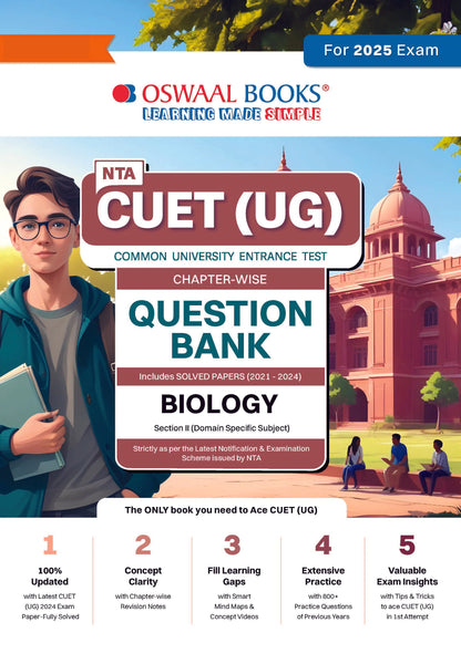 NTA CUET (UG) Chapterwise Question Bank Biology (For 2025 Exam)