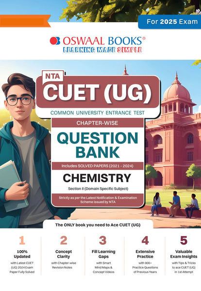 NTA CUET (UG) Chapterwise Question Bank Chemistry (For 2025 Exam)