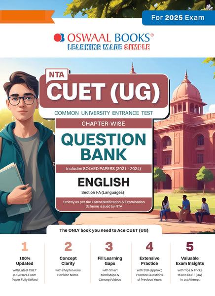 NTA CUET (UG) Chapterwise Question Bank English (For 2025 Exam)