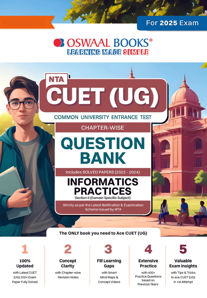 NTA CUET (UG) Chapterwise Question Bank Informatics Practices (For 2025 Exam) Oswaal Books and Learning Private Limited