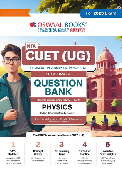 NTA CUET (UG) Chapterwise Question Bank Physics (For 2025 Exam)