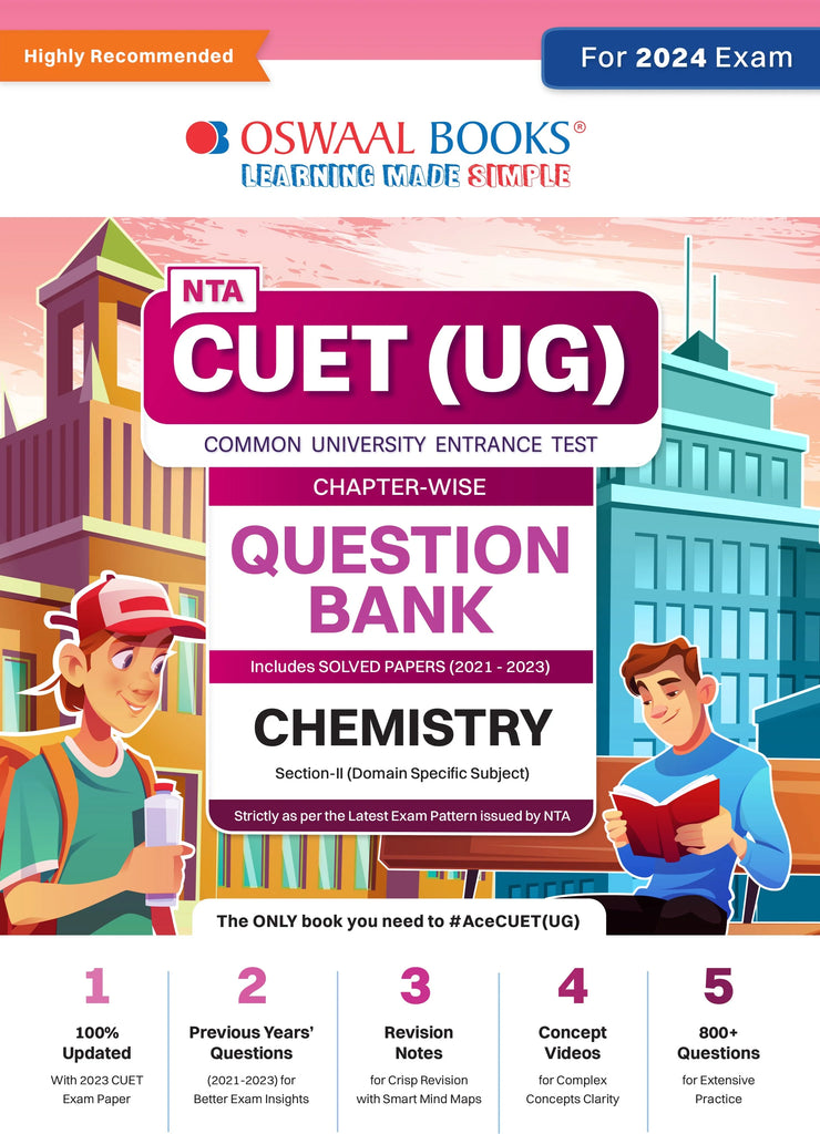 NTA CUET (UG)| Question Bank Chapterwise & Topicwise Chemistry For 2024 Exam Oswaal Books and Learning Private Limited