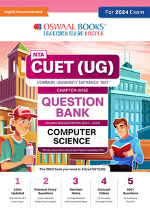 NTA CUET (UG)| Question Bank Chapterwise & Topicwise Computer Science For 2024 Exam Oswaal Books and Learning Private Limited
