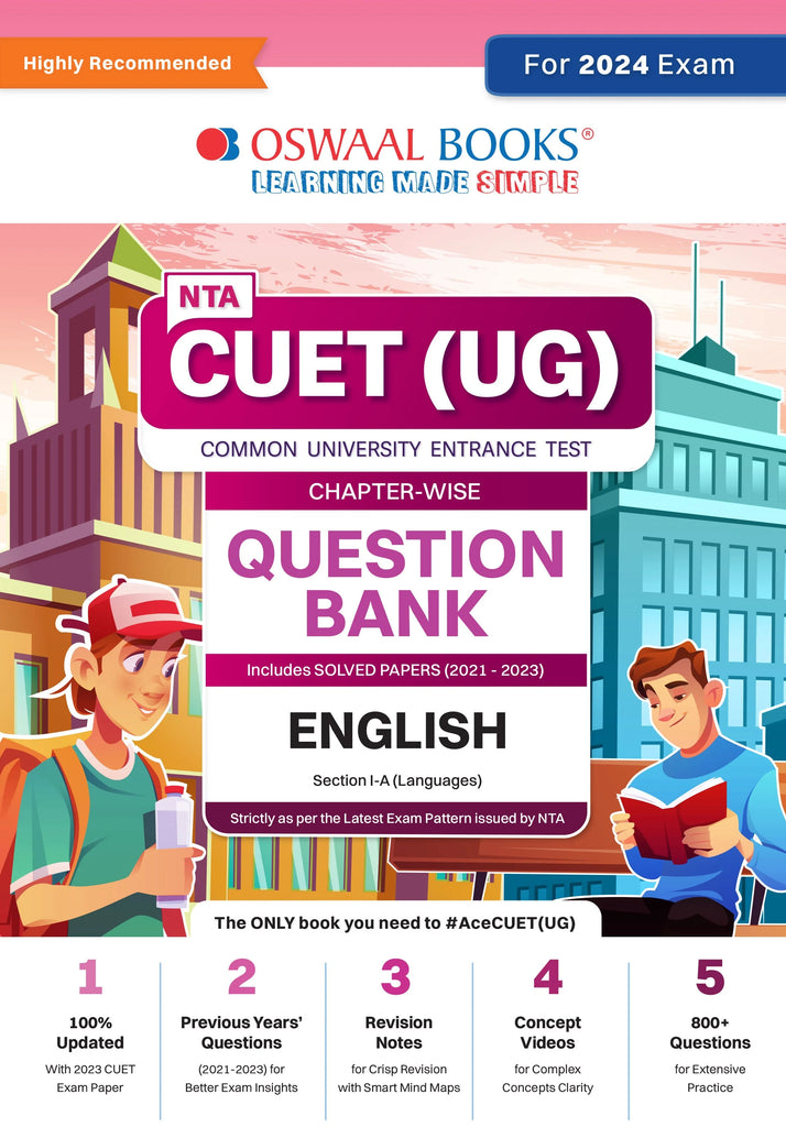 NTA CUET (UG)| Question Bank Chapterwise & Topicwise English For 2024 Exam - Oswaal Books and Learning Pvt Ltd