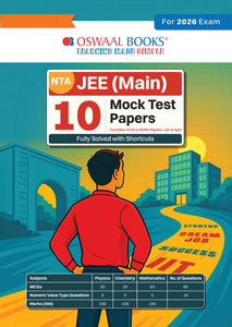 NTA JEE (Main) 10 New Pattern Mock Test Papers Book | Fully Solved with Shortcuts | For 2026 Exam