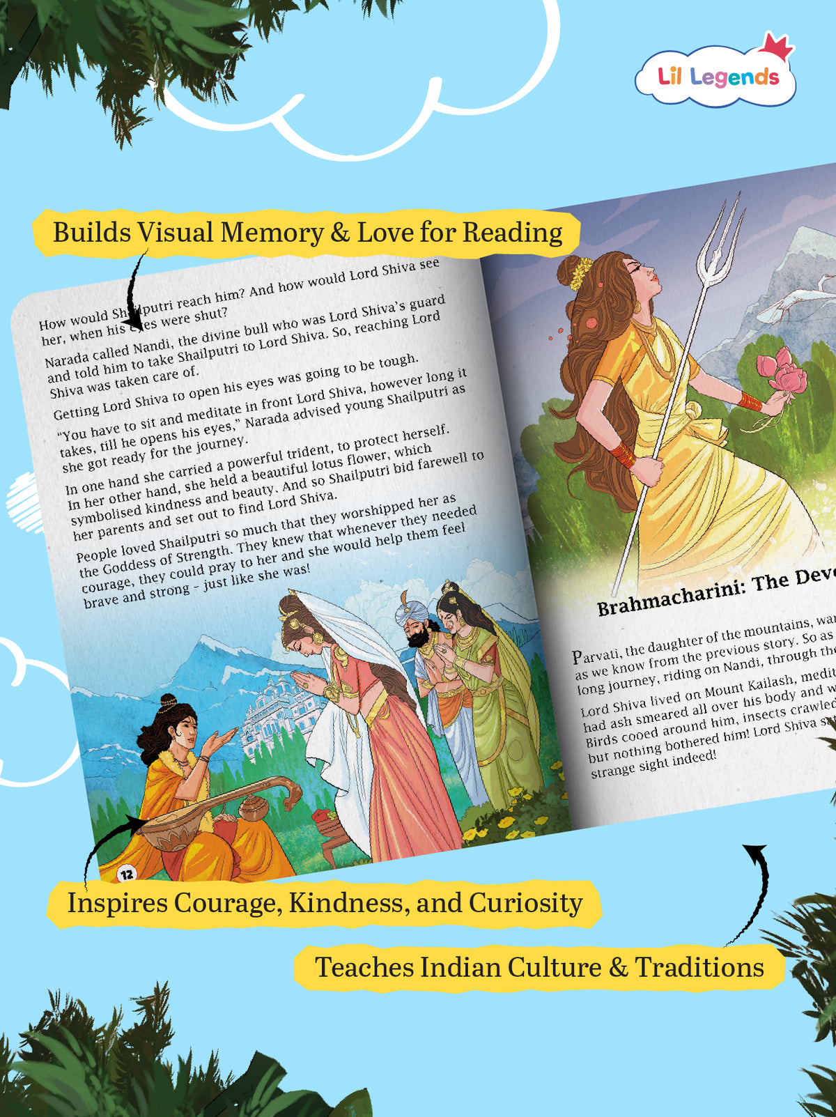 Navdurga Story Book for Kids by Sunita Pant Bansal | Discover 9 Forms of Goddess Durga with Mythological Stories & Vibrant Art | Ages 7+ - Oswaal Books