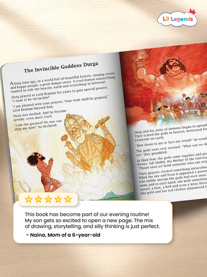 Navdurga Story Book for Kids by Sunita Pant Bansal | Discover 9 Forms of Goddess Durga with Mythological Stories & Vibrant Art | Ages 7+ - Oswaal Books