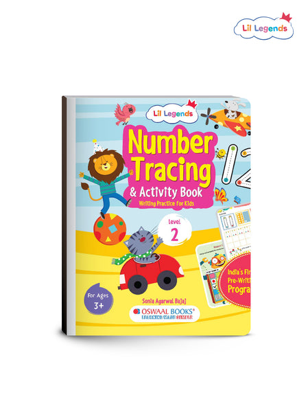 Number Tracing Activity Book for Kids – Level 2 | Step-by-Step Writing Practice | Builds Confidence, Fine Motor Skills & Number Recognition | For Ages 3+