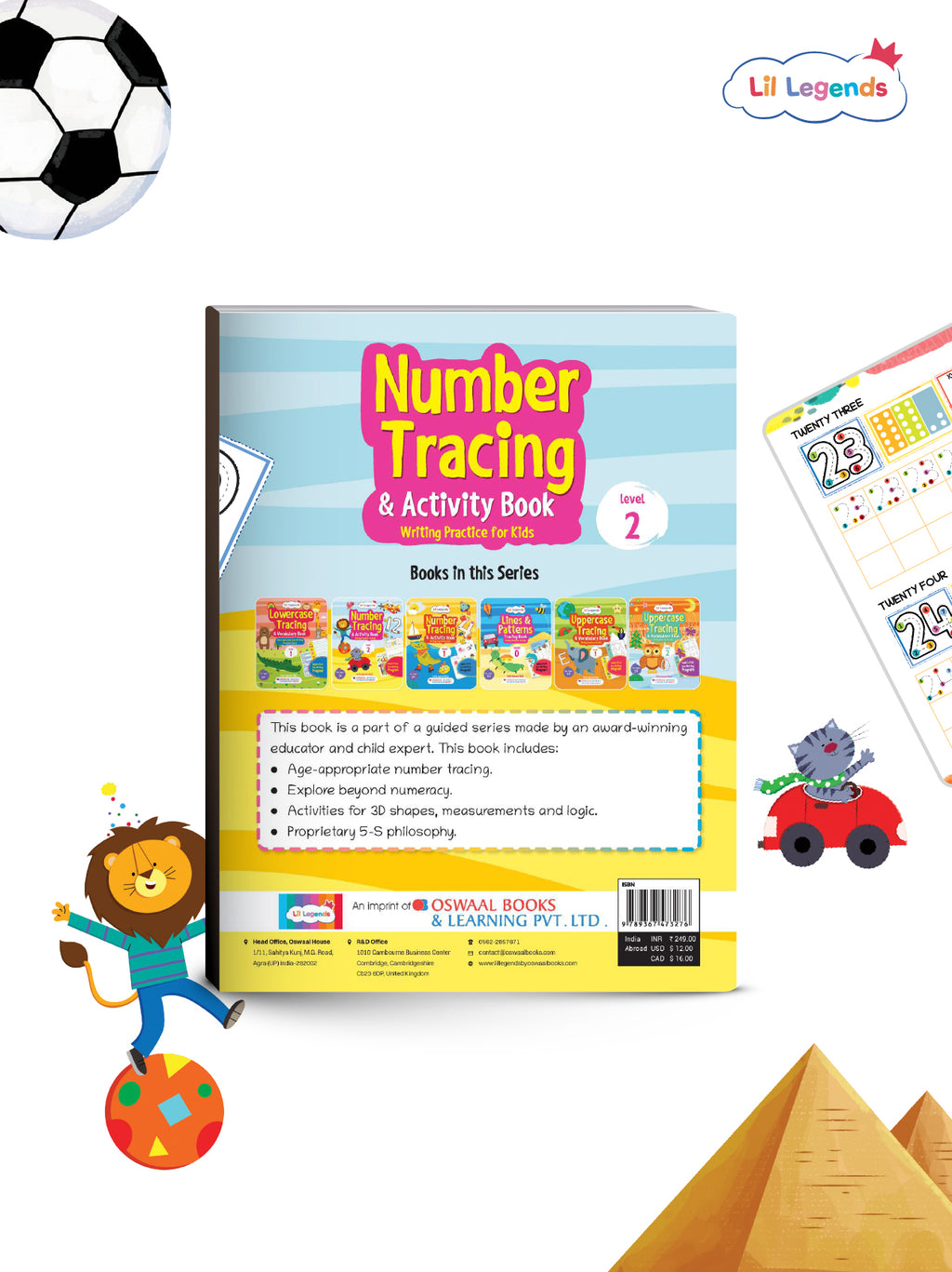 Lil Legends Number Tracing & Activity Book | Fun Writing Practice for ...