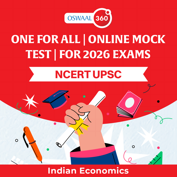 NCERT UPSC ONE FOR ALL - INDIAN ECONOMICS | Online Mock Test | For 2026 Exams