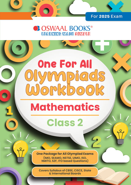 One for All Olympiads Workbook Class 2 Mathematics For 2025 Exam