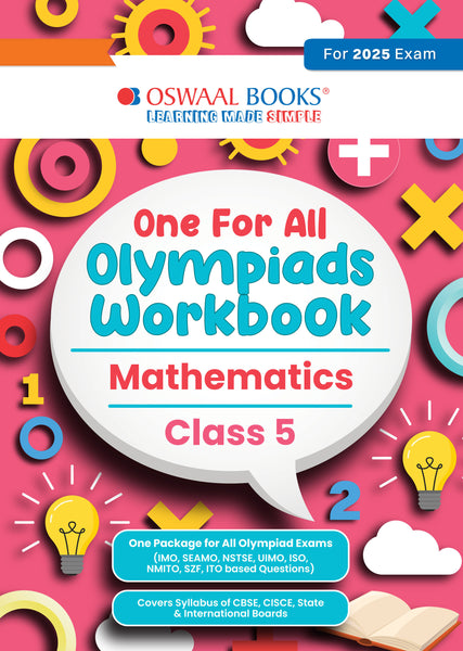One for All Olympiads Workbook Class 5 Mathematics For 2025 Exam