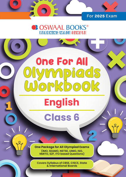 One for All Olympiads Workbook Class 6 English For 2025 Exam