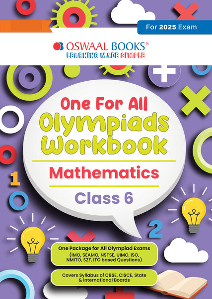 One for All Olympiads Workbook Class 6 Mathematics For 2025 Exam