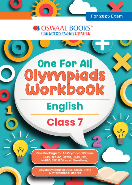 One for All Olympiads Workbook Class 7 English For 2025 Exam