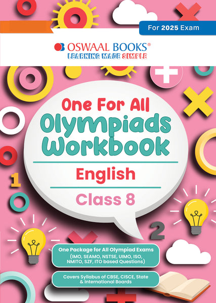 One for All Olympiads Workbook Class 8 English For 2025 Exam