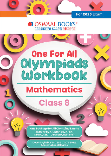One for All Olympiads Workbook Class 8 Mathematics For 2025 Exam