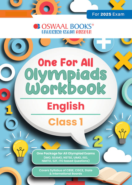 One for All Olympiads Workbook Class 1 English For 2025 Exam