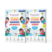 One For All Olympiad Previous Years' Solved Papers Class 4 (Set of 2 Books) Maths & Science for 2024-25 Exam