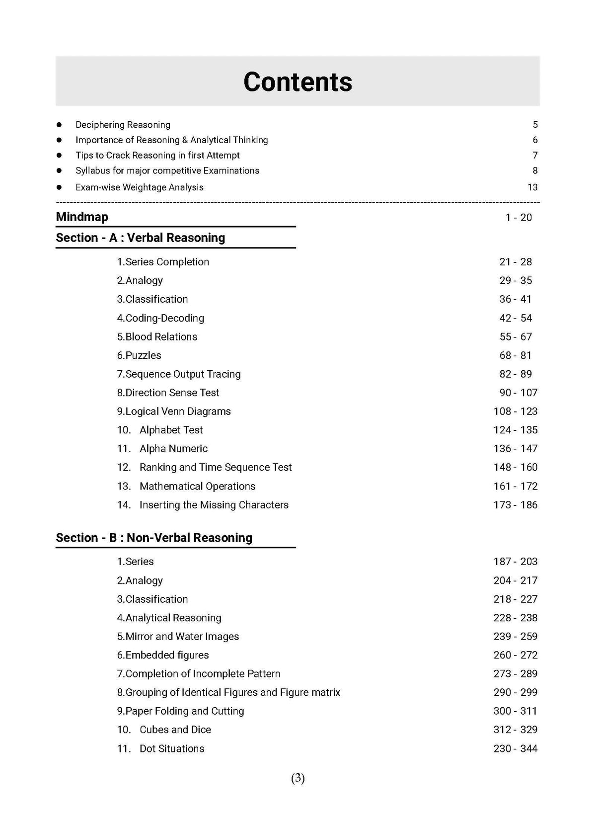 Objective Verbal & Non-Verbal, Reasoning for All Competitive Examination, Chapter-wise & Topic-wise | A Complete Book to Master Reasoning | For latest Exams Oswaal Books and Learning Private Limited
