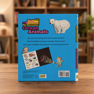 Lil Legends Magic Flashlight Big Discoveries Ocean Animals for Kids | Interactive Hidden Picture Book with Reveal Card | Interesting Facts | Activity Book for Toddlers | For Age 3+
