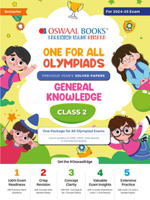 One For All Olympiad Class 2 General Knowledge | Previous Years Solved Papers | For 2024-25 Exam Oswaal Books and Learning Private Limited