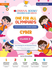 One For All Olympiad Class 3 Cyber | Previous Years Solved Papers | For 2024-25 Exam Oswaal Books and Learning Private Limited