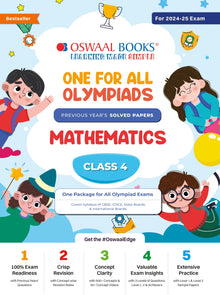 One For All Olympiad Class 4 Mathematics | Previous Years Solved Papers | For 2024-25 Exam Oswaal Books and Learning Private Limited