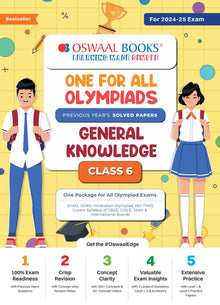 One For All Olympiad Class 6 General Knowledge | Previous Years Solved Papers | For 2024-25 Exam Oswaal Books and Learning Private Limited