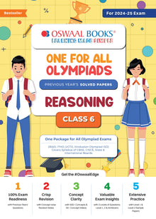 One For All Olympiad Class 6 Reasoning | Previous Years Solved Papers | For 2024-25 Exam Oswaal Books and Learning Private Limited