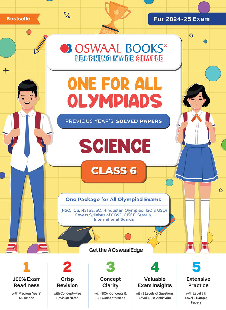 One For All Olympiad Class 6 Science | Previous Years Solved Papers | For 2024-25 Exam Oswaal Books and Learning Private Limited