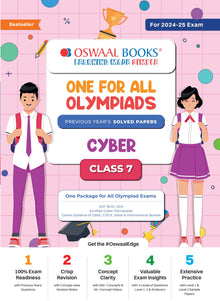 One For All Olympiad Class 7 Cyber | Previous Years Solved Papers | For 2024-25 Exam Oswaal Books and Learning Private Limited