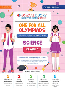 One For All Olympiad Class 7 Science | Previous Years Solved Papers | For 2024-25 Exam Oswaal Books and Learning Private Limited