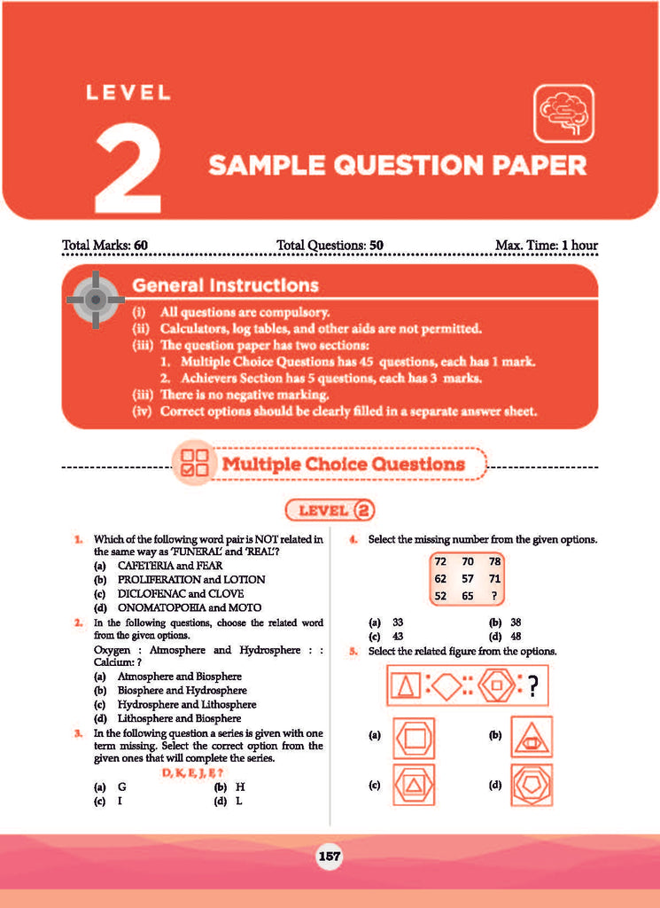 One For All Olympiad Class 8 Reasoning | Previous Years Solved Papers | For 2024-25 Exam Oswaal Books and Learning Private Limited