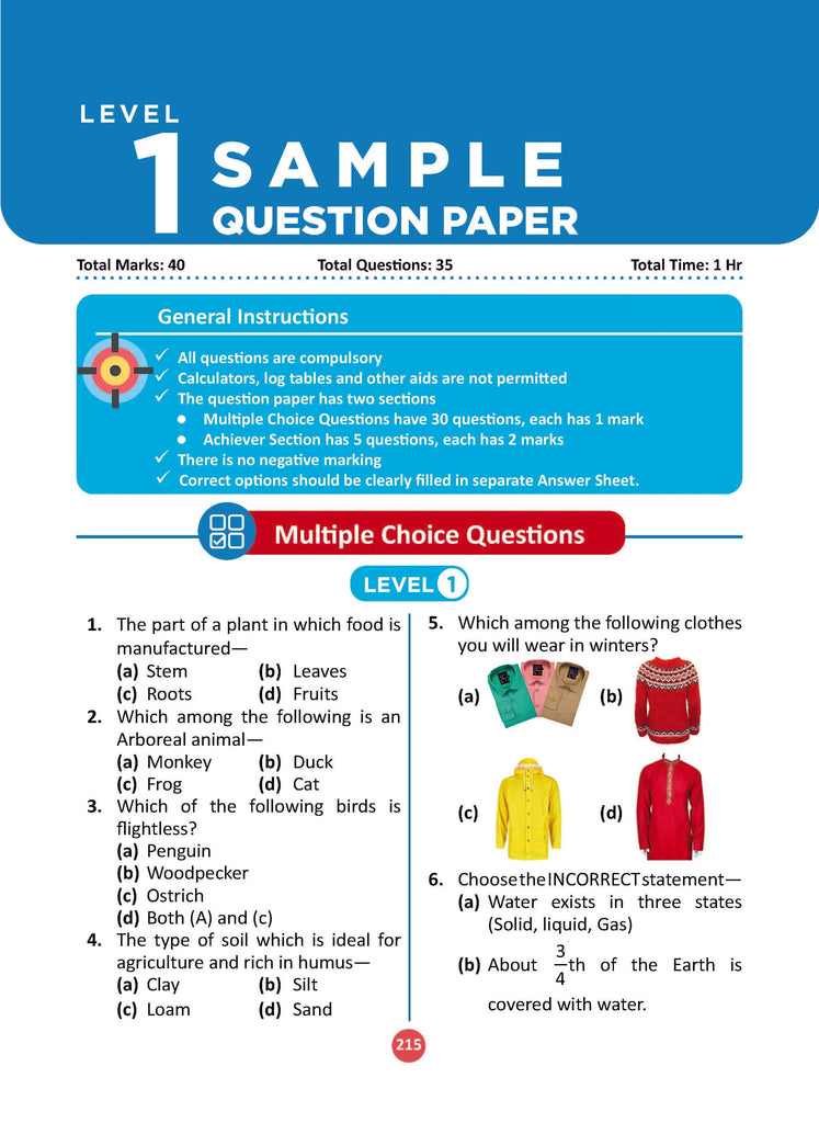 Oswaal One For All Olympiad Previous Years' Solved Papers, Class-3 Science Book (For 2023 Exam) 