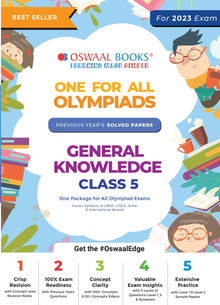 One For All Olympiad Previous Years' Solved Papers, Class-5 General Knowledge Book (Useful book for all Olympiads) (For 2023 Exam) 