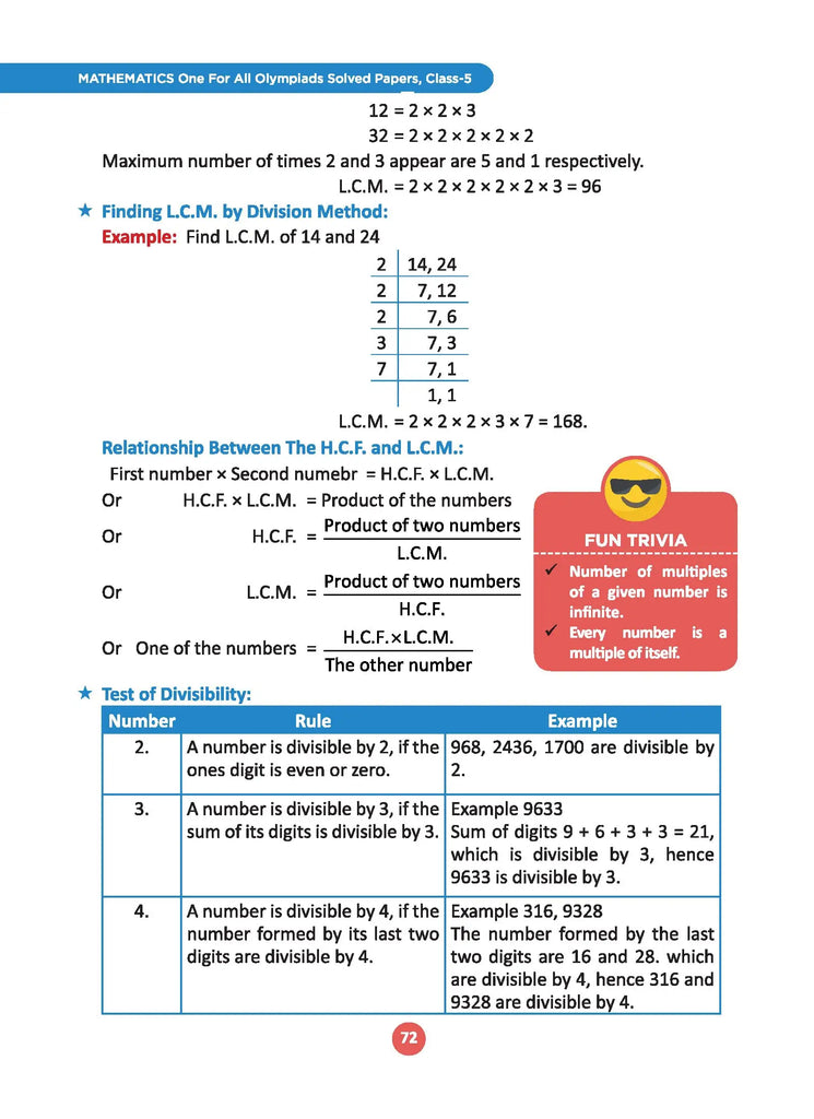 One For All Olympiad Previous Years' Solved Papers, Class-5 Mathematics Book (Useful book for all Olympiads) (For 2023 Exam) 