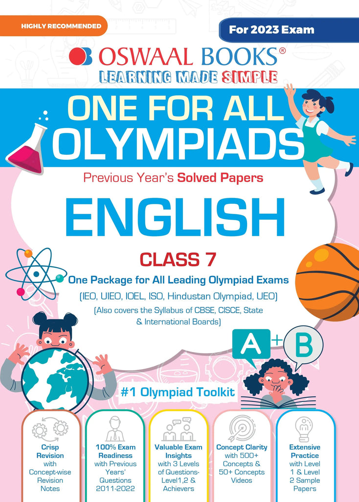 One For All Olympiad Previous Years Solved Papers | Class-7 English | For 2023 Exams