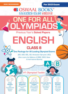 One For All Olympiad Previous Years Solved Papers | Class-8 English | For 2023 Exams